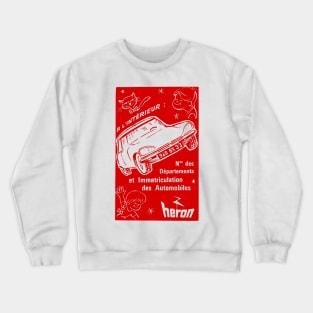 Retro Citroen DS Automobile Advertisement Crewneck Sweatshirt